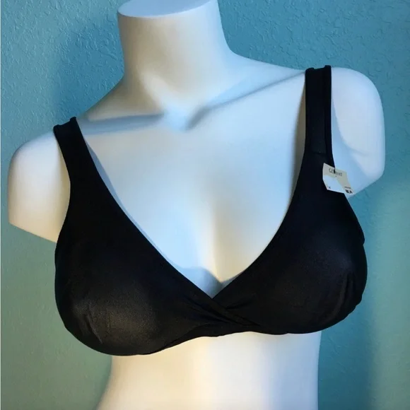 Vintage GELMART Style 2948 Black Wirefree Sheer Nylon Unlined Bralette Bra NWT - Picture 5 of 17